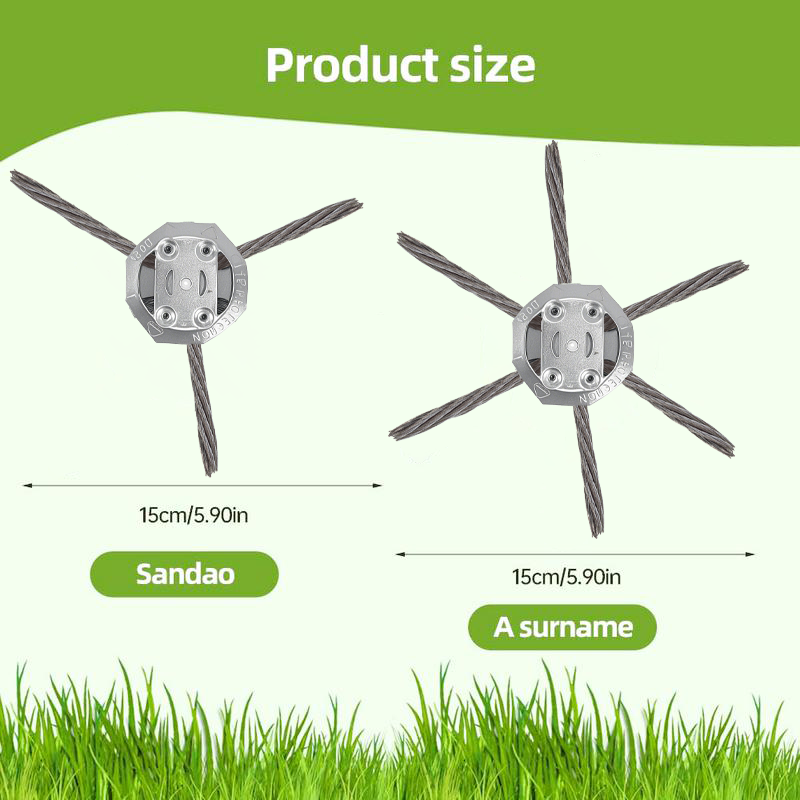 🔥6 inch Steel Wire Brush Cutter for Electric Trimmers🔥