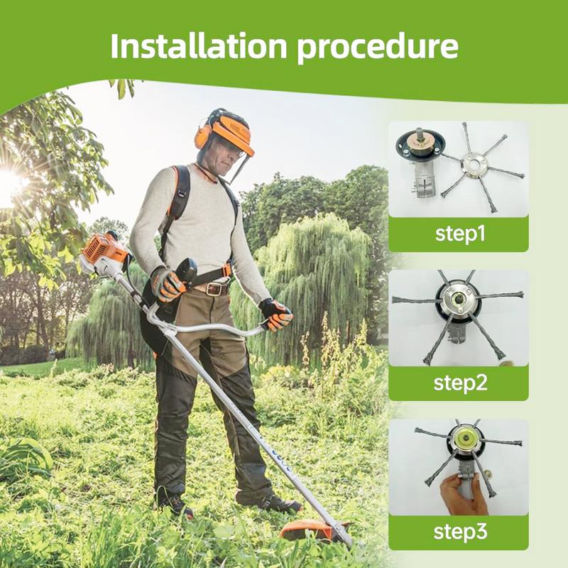 🔥6 inch Steel Wire Brush Cutter for Electric Trimmers🔥