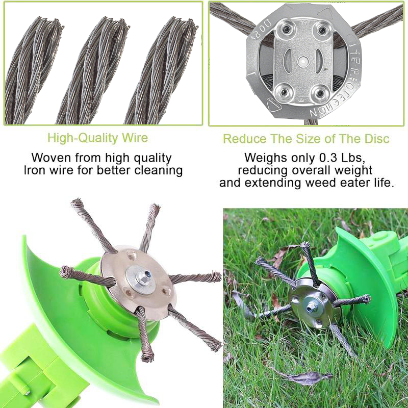 🔥6 inch Steel Wire Brush Cutter for Electric Trimmers🔥