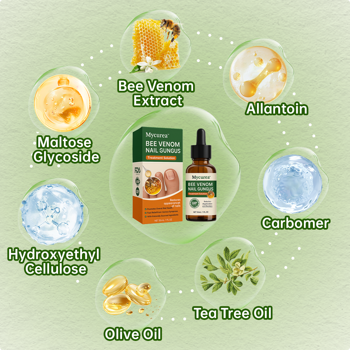 💔 Mycurea™ Bee Venom Nail Fungus Treatment Liquid
